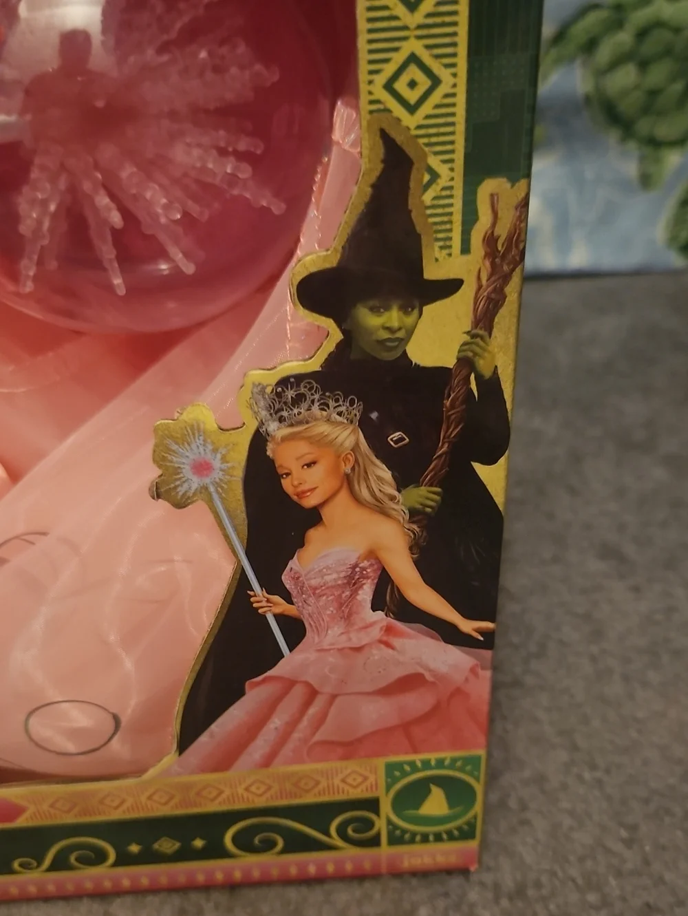 Halloween Girls Wicked Glinda Princess Dress-Up Set Plus Mini Backpack